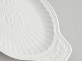 Блюдо Emboss White