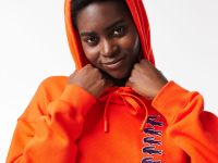 Женская толстовка Lacoste свободного кроя с капюшоном