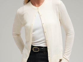 Кардиган прямого кроя с шерстью