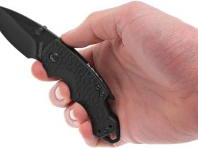 Нож складной Shuffle - KERSHAW 8700BLK, сталь 8Cr13MoV c покрытием BlackOxide, рукоять текстурированный термопластик GFN