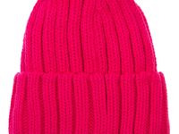 Шапка вязаная с отворотом для девочки