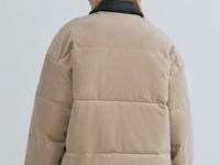 Утеплённая куртка из вельвета, Бежевый