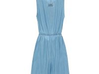 Полукомбинезон текстильный джинсовый для девочек