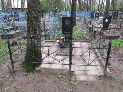 Могила Героя Советского Союза В.Ф. Михалькова, погибшего в 1941 г.