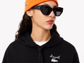 Женская флисовая толстовка Lacoste оверсайз