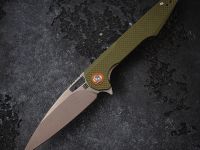 Складной нож Artisan Archaeo, сталь D2, рукоять G10, green