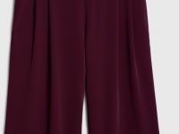 Широкие брюки с эластичным поясом, Фиолетовый