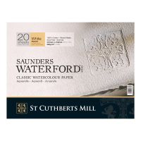 Альбом-склейка для акварели Saunders Waterford Rough крупное зерно 41х31 см 20 л 300 г белый
