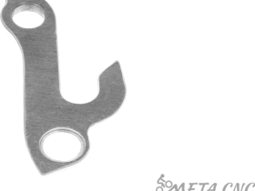 Держатель заднего переключателя "петух" Meta №169 фрезерованный (серебристый)