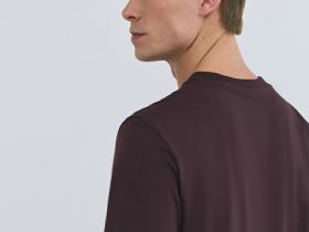 Базовая футболка из хлопка, Фиолетовый