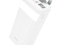 Внешний аккумулятор Hoco J86 40000mAh 2хUSB/Type-C/Micro-USB/LED-фонарик (белый)