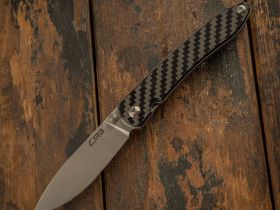 Складной нож CJRB Ria, сталь 12C27N, рукоять карбон