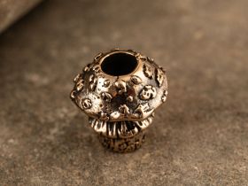 Бусина для темляка Мухоморчик, бронза