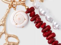 Брелок-обвес с натуральной ракушкой, Мультицвет