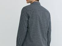 Рубашка в клетку, Серый