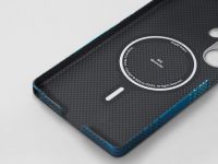 Чехол Pitaka Tactile Woven для Galaxy S25 Ultra кевлар синий