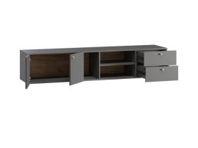 ТВ-тумба подвесная Имин 2-180x36 Графитовый