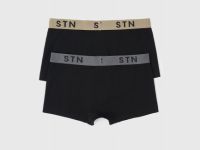 Трусы-транки, 2 шт., Черный