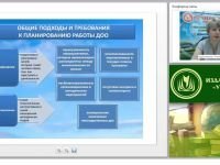 Планирование и организация образовательной деятельности в дошкольной образовательной организации в соответствии с ФГОС ДО