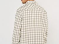 Рубашка в клетку, Бежевый