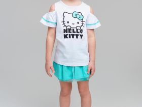 Фуфайка трикотажная для девочек (футболка)