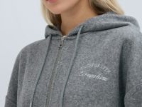 Толстовка на молнии со стопперами, Серый