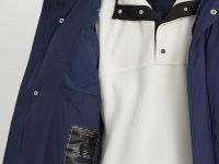 Пуховое пальто с воротником-стойкой