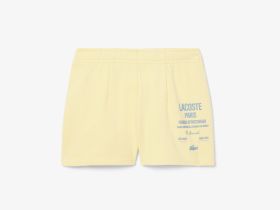 Женские плиссированные флисовые шорты Lacoste