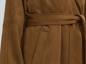 Замшевый тренч, Желтый