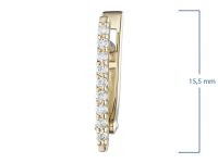 Серьги из желтого золота с бриллиантами э0301сг08200108
