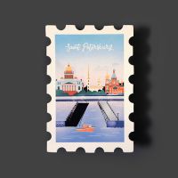 Магнит "Марка. Санкт-Петербург"