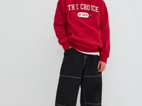 Худи с вышивкой для мальчиков, Красный