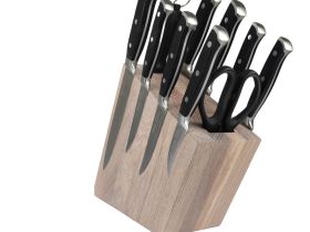 Подставка для ножей магнитная комбинированная Woodinhome KS016SOW, дуб