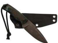 Нож Pocket Wolf Мини Тактик, сталь K340, рукоять микарта, зеленый