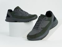 Кроссовки из натуральной замши, Зеленый