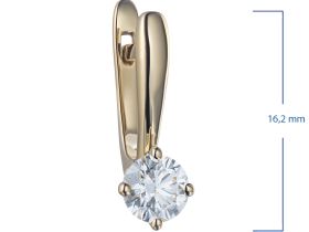 Серьги из желтого золота э0312сг04200689