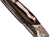 Складной нож Витязь B5298D, сталь дамаск, рукоять дерево, художественное травление