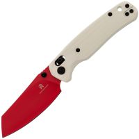 Складной нож Bestech Knives Cicada's Wing, сталь 10Cr15MoV, рукоять G10, красный/белый
