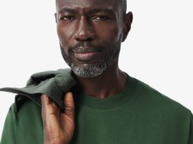 Мужская хлопковая футболка Lacoste с коротким рукавом