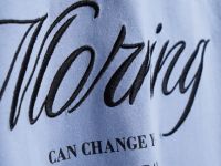 Футболка с вышивкой для девочек, Голубой