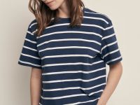 Футболка свободного силуэта в полоску