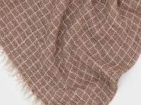 Шарф в клетку из смесового материала