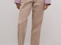 Брюки прямого силуэта на высокой посадке