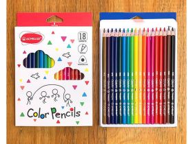 Набор карандашей цветных трехгранных Acmeliae 18 цв, в картонном футляре