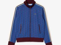 Женская жаккардовая толстовка Lacoste с монограммой на молнии