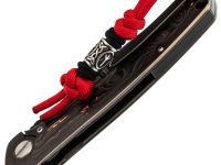 Темляк для складного ножа с бусиной "Obereg", R/B, красный