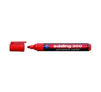 Маркер перманентный Edding "300" 1,5-3 мм с круглым наконечником, красный