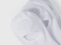 Подследники в рубчик, 3 пары, Белый