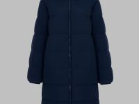 Длинный пуховик с натуральным пухом