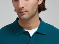 Поло из хлопка пике с длинным рукавом